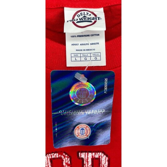 NWT Georgia Bulldogs Basketball UGA Dawgs Red Short Sleeve Shirt Men’s Large - Picture 3 of 3